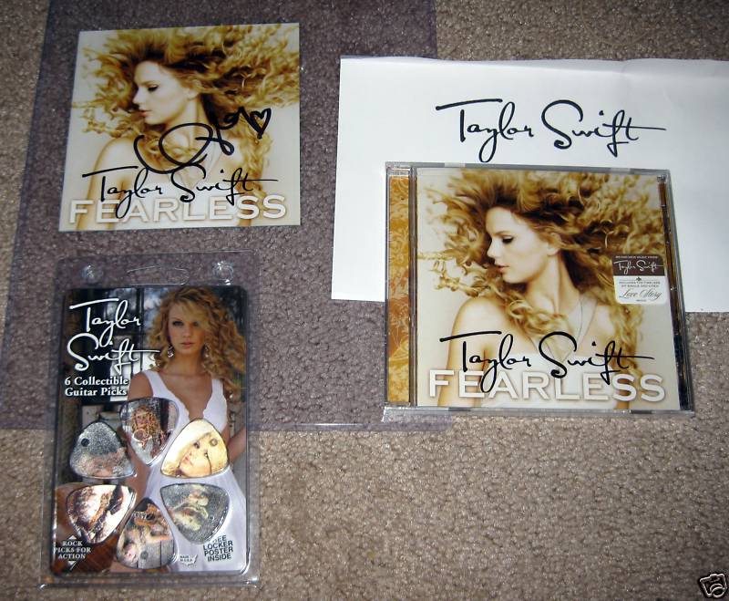 Taylor Swift Fearless Autographed CD
