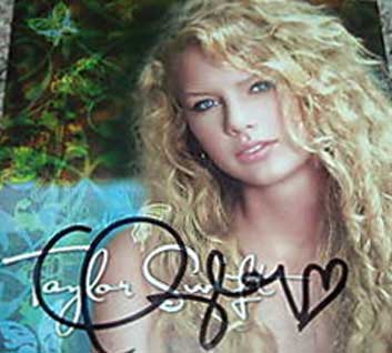 Taylor Swift Autographed CD Signed